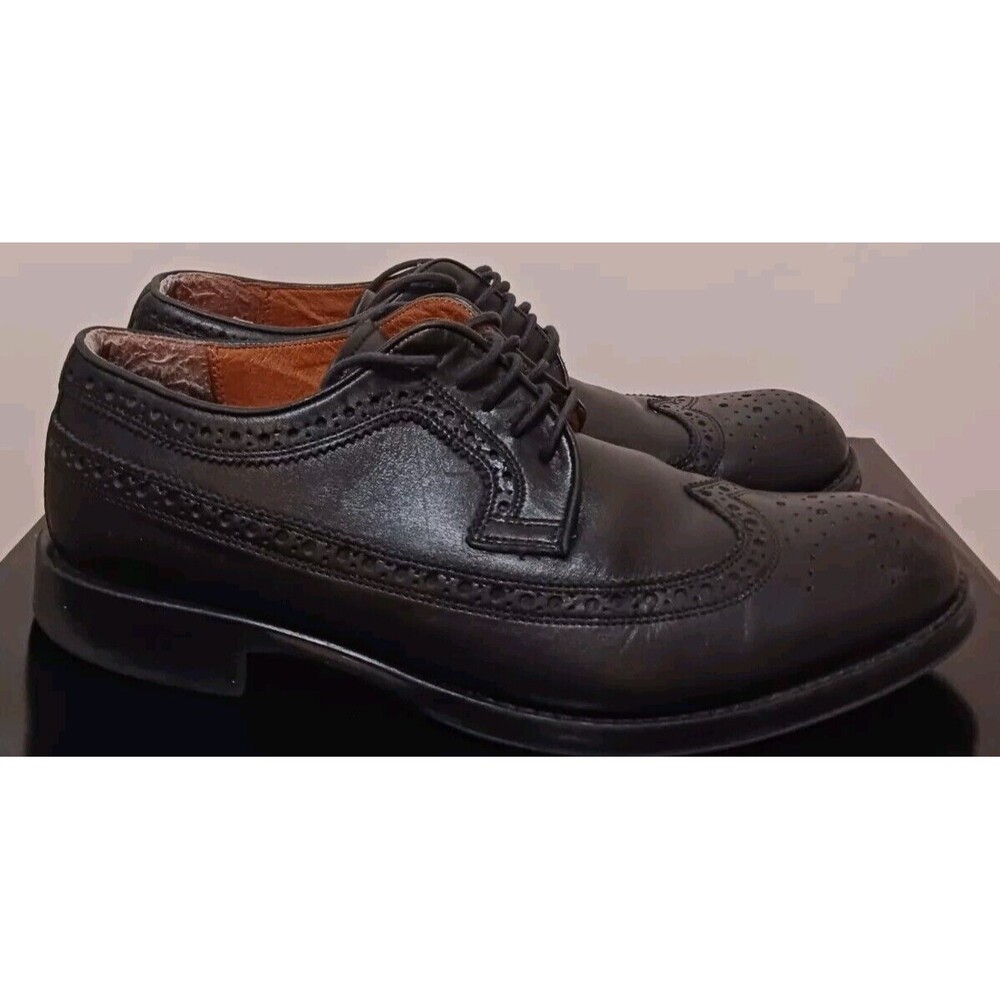 Stafford (Oxford-Wingtip)-(Black)-(Size 9.5)-(Pre-owned)-(Decent Condition)-$25